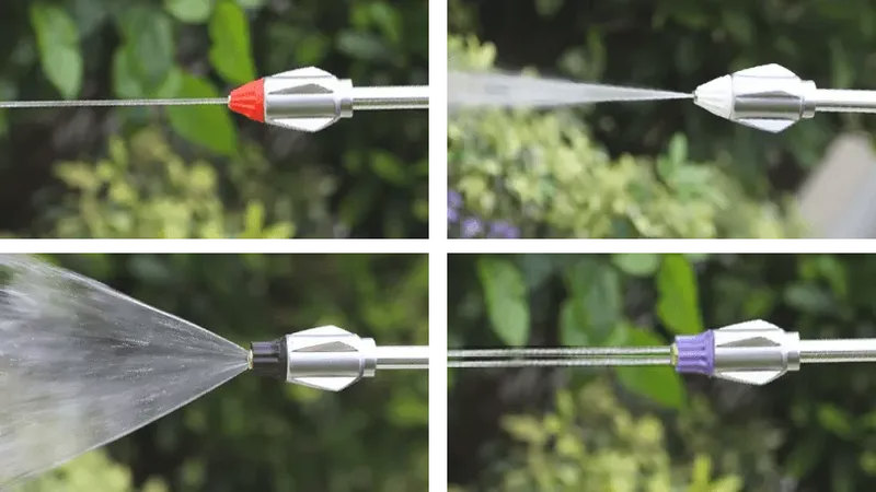 Detailed close-up of the durable brass fittings and leak-proof design of the Pocket Hose Arrow garden hose.